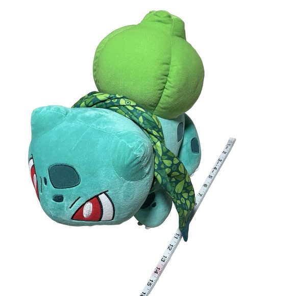 Build-A-Bear Pokémon Bulbasaur Plush w/ Leaf Scarf – 16" – Excellent Condition - Picture 9 of 9